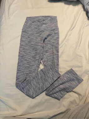 lululemon athletica Heathered Light Gray Leggings